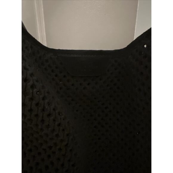 Rag & Bone Summer Passenger Tote Netted Leather Black - 13.5" x 13" - Picture 5 of 9